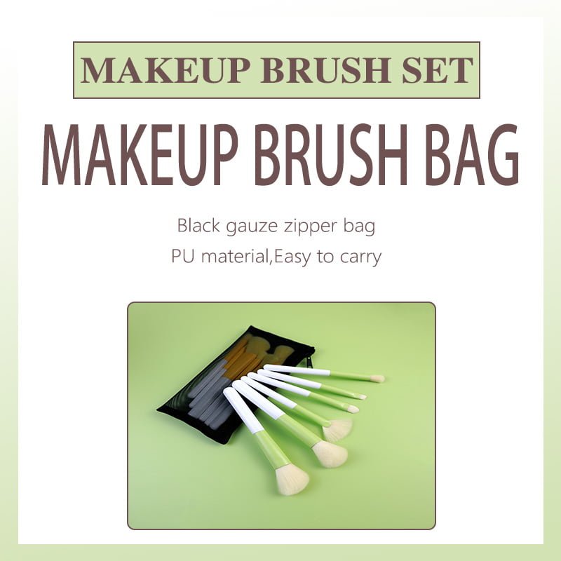 Portable 6 makeup brush set