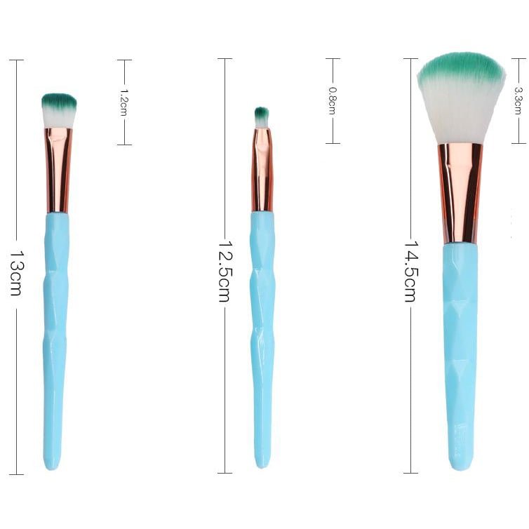 Spiral Unicorn Makeup Brushes