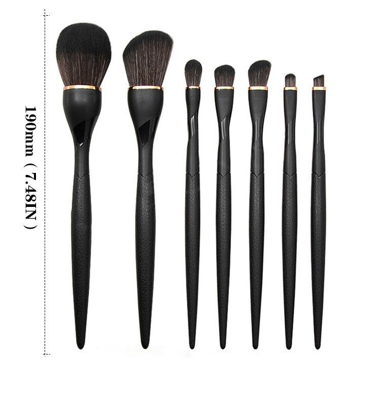 Makeup brush 7 sets black pink