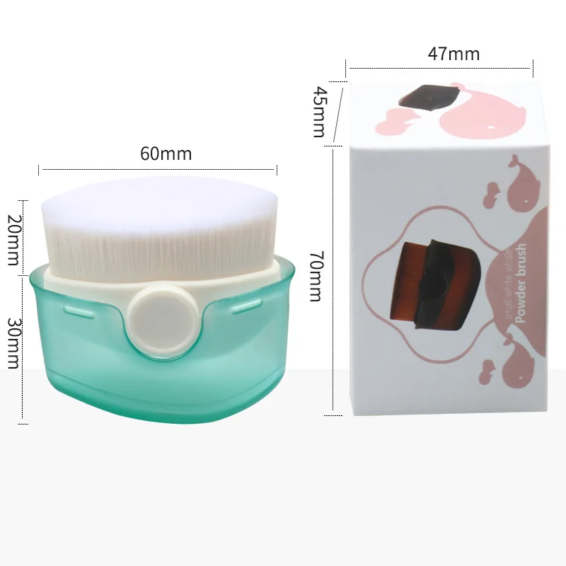 Mini portable makeup brush