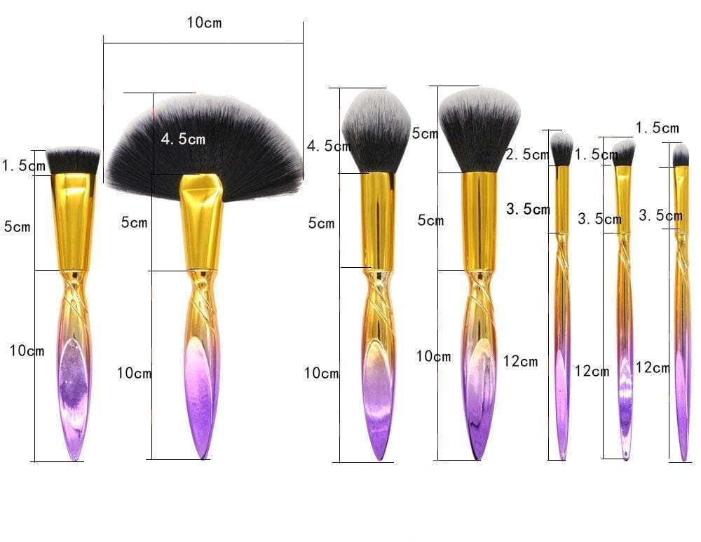 7pcs Double Wings Makeup Brush Set