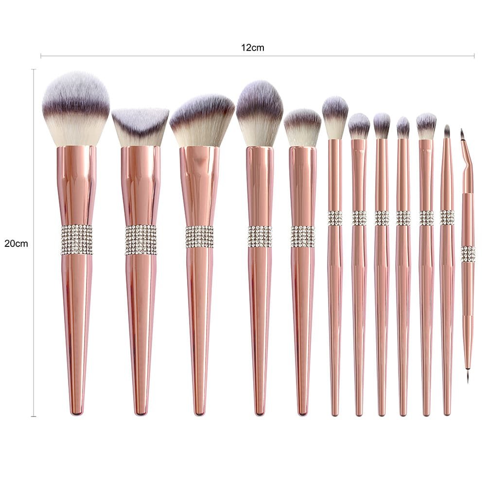 Makeup brush pink handle stick drill