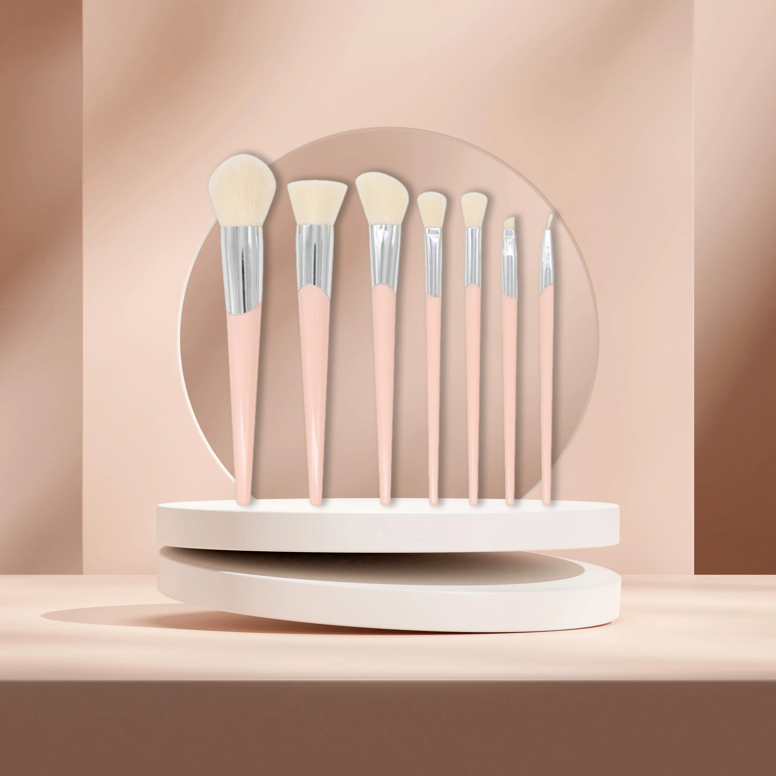 Pink Mini Makeup Brush Set - DADA Pink Mini Makeup Brush Set
