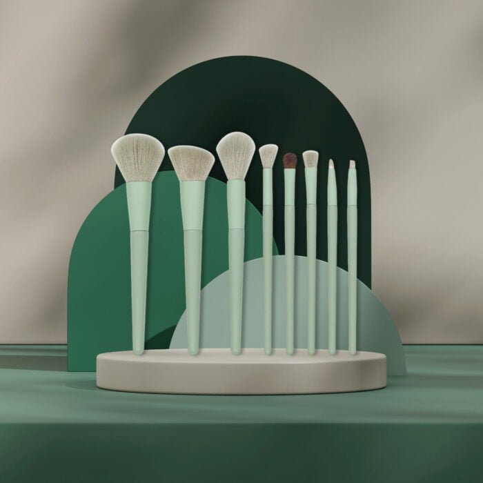 Soft Brush Set With Wooden Gandle