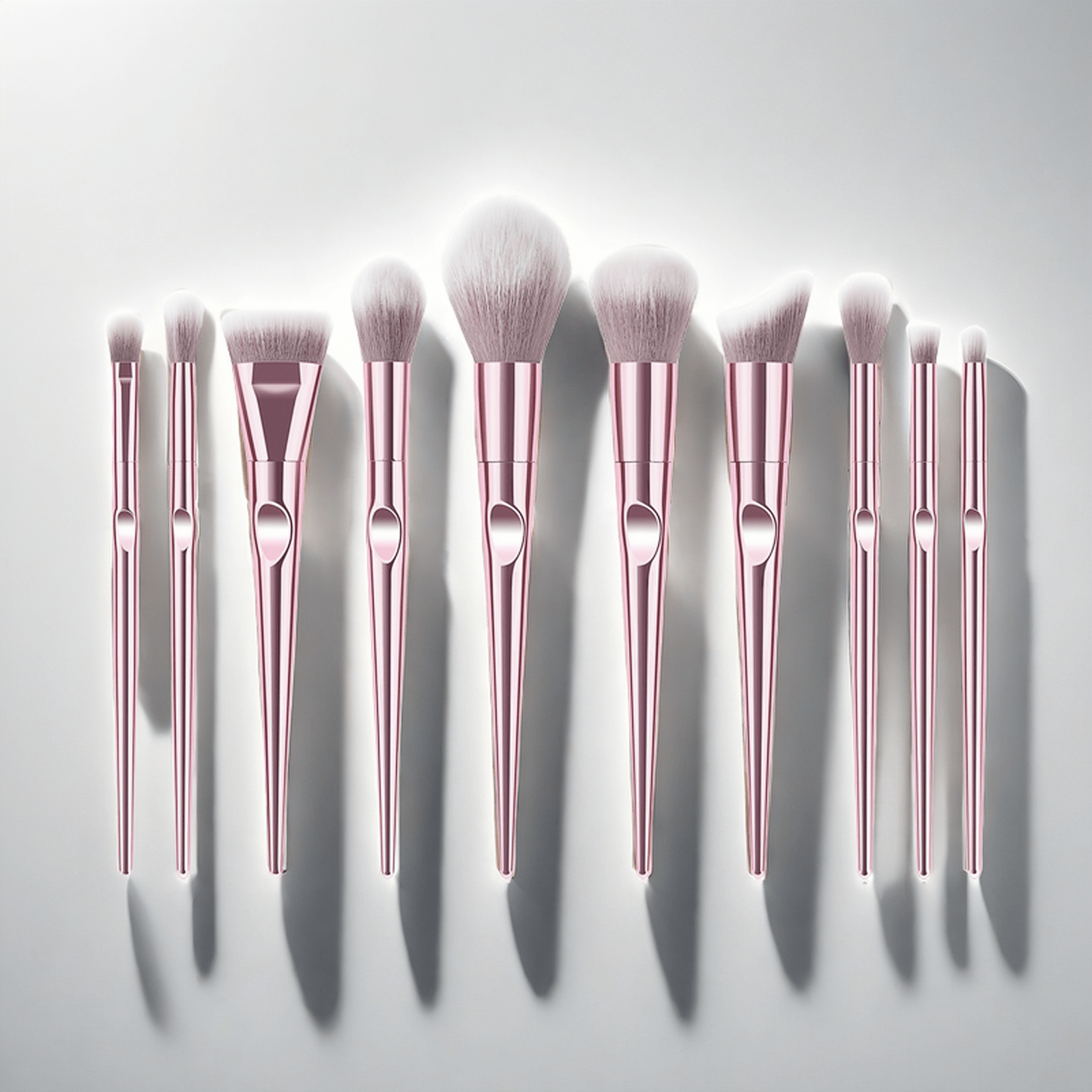 10 makeup brush set powder stick