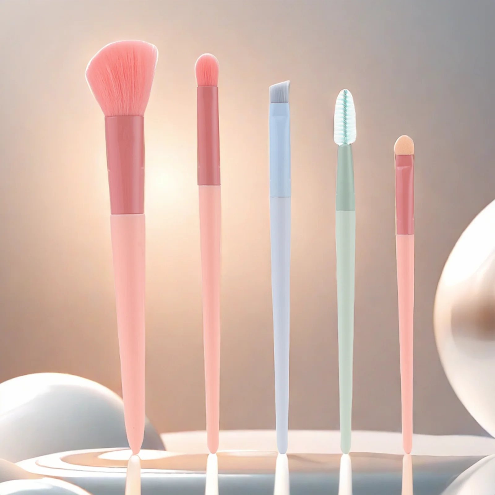 Macaron Color Makeup Brushes