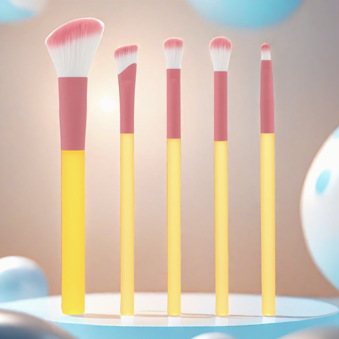 5pcs Simple Portable Makeup Brushes