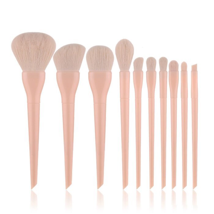 10pcs Candy Color Makeup Brush Set