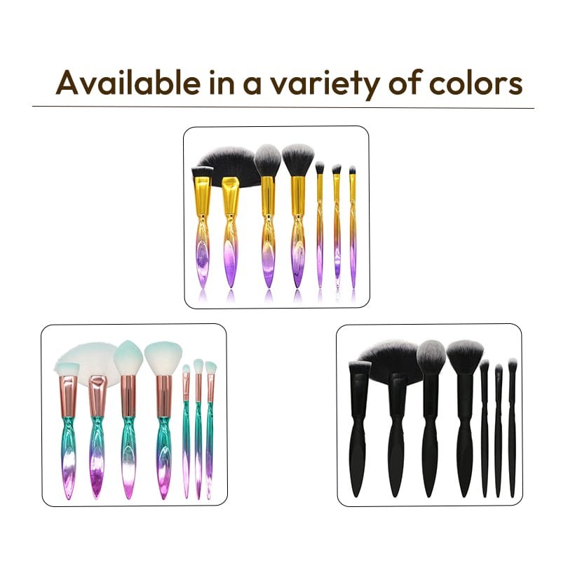 7pcs Double Wings Makeup Brush Set