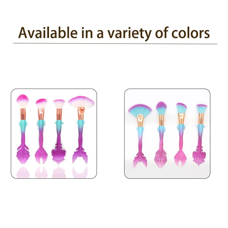 Girlish Fishtail-Shaped Makeup Brushes