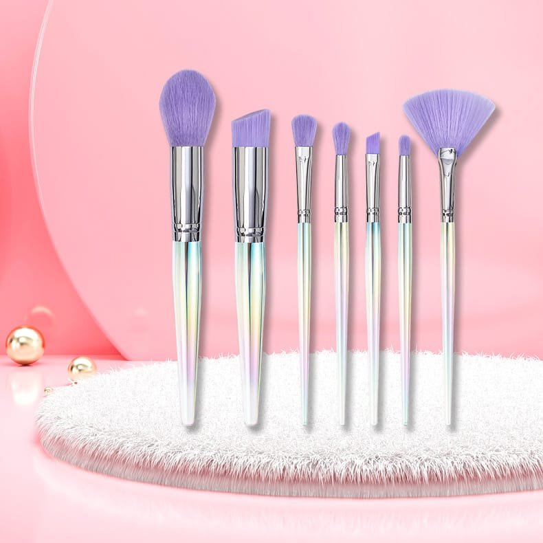 7pcs Drill cone drop pattern makeup brush set