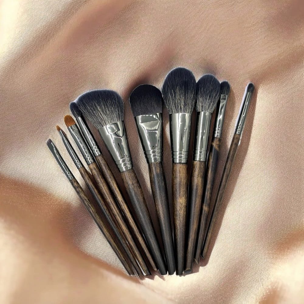 10 pcs animal hair makeup brushes