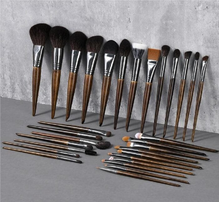 30 pcs makeup brush set with animal hair wool brush