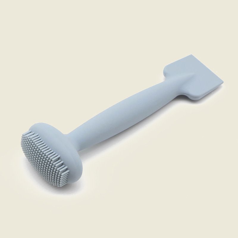 Double head silicone mask brush to remove the mask clean and hygienic