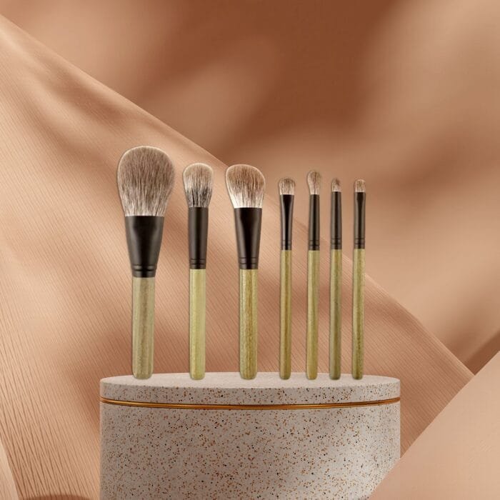 7 pcs Blue Fox Hair Makeup Brush