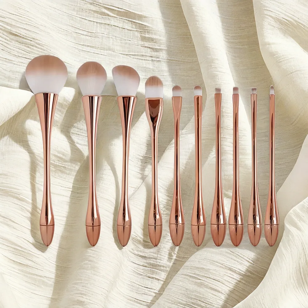 Electroplated Rose Gold Makeup Brush