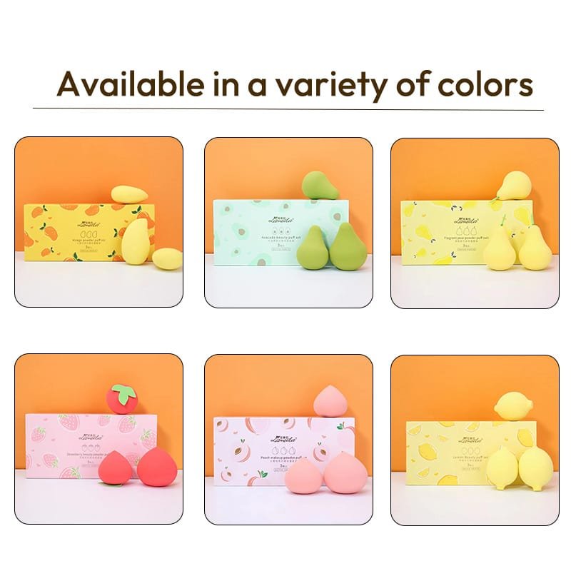 Fruit Shape Beauty Egg three box soft skin