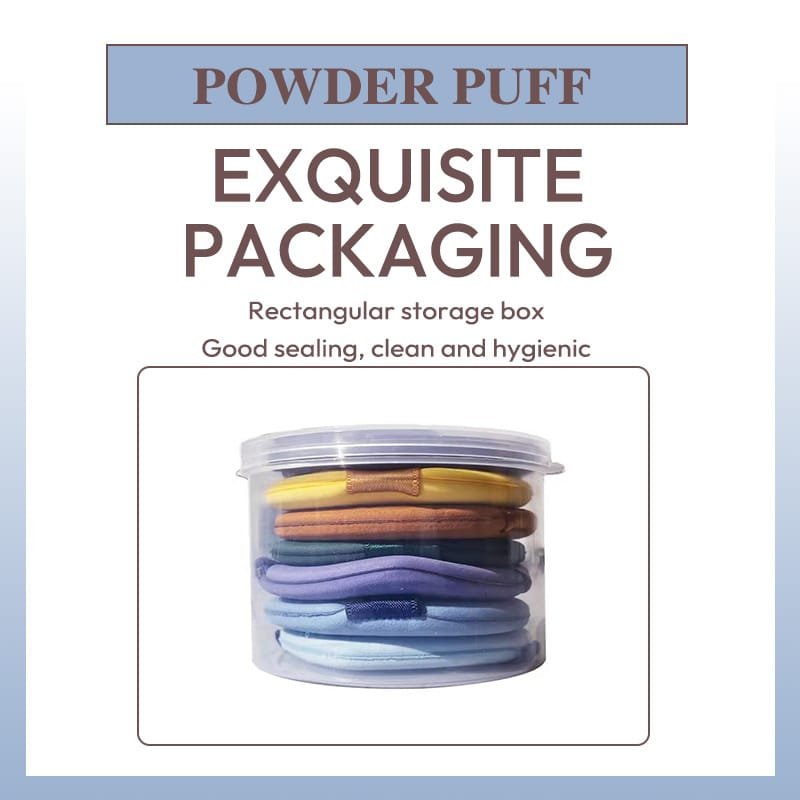 Round air cushion powder puff for both wet and dry use