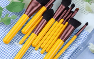 Hot Selling Yellow makeup brush Set professional