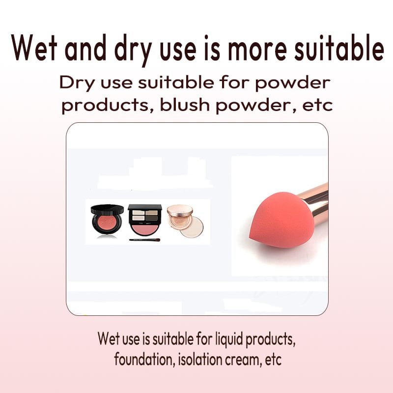 Three makeup sponge air cushion puff with handle